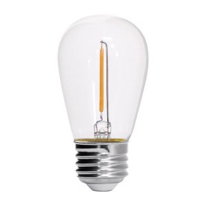 (image for) S14 E26 (Medium) LED Bulb Soft White 11 W 4 pk String Light