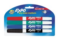 (image for) Assorted Dry Erase Marker 4 pk