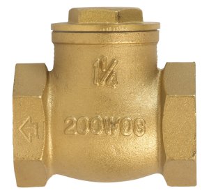 (image for) 1-1/4 in. Dia. x 1-1/4 in. Dia. Brass Swing Check Valve