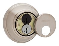 (image for) SmartKey Satin Nickel Metal Deadbolt - Masterkey Type