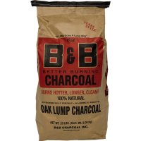 (image for) B&B Charcoal All Natural Oak Hardwood Lump Charcoal 20 lb