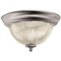 (image for) 11-3/8 in. Dome Ceiling Fixture Brushed Nickel