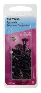 (image for) No. 6 x 1/2 in. L Blue Steel Cut Tacks 2 pk