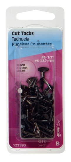 (image for) No. 6 x 1/2 in. L Blue Steel Cut Tacks 2 pk