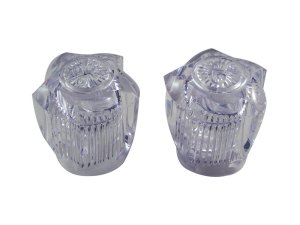 (image for) Universal Knob Clear Acrylic Hot and Cold Faucet Handles