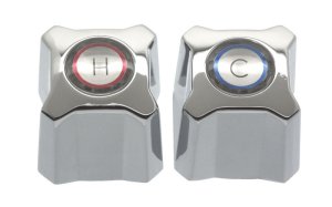 (image for) Kohler Trend Chrome Chrome Hot and Cold Faucet Handles For K