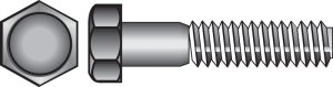 (image for) 5/8 in. Dia. x 7-1/2 in. L Zinc Plated Steel Hex Bolt 25