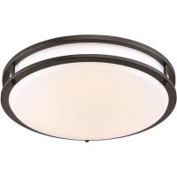 (image for) 13.5 in. Oil Rubbed Bronze Low-Profile LED Ceiling Light