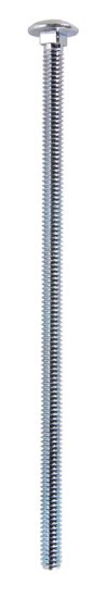(image for) 1/4 in. Dia. x 6 in. L Zinc-Plated Steel Carriage Bolt 1