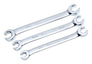 (image for) Crescent Metric Flare Nut Wrench Set 10.45 in. L 3 pk