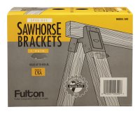 (image for) 2 in. H x 4 in. W Sawhorse Brackets 400 lb. capacity Blac