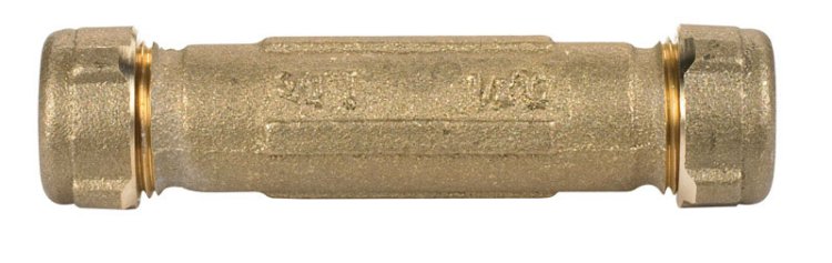 (image for) 1/2 in. CTS x 3/8 in. Dia. CTS Brass Coupling