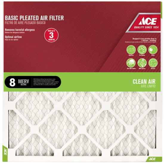(image for) 14 in. W X 14 in. H X 1 in. D Synthetic 8 MERV Pleated Air Filte
