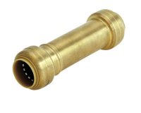 (image for) 1/2 in. Push x 1/2 in. Dia. Push Brass Slip Coupling