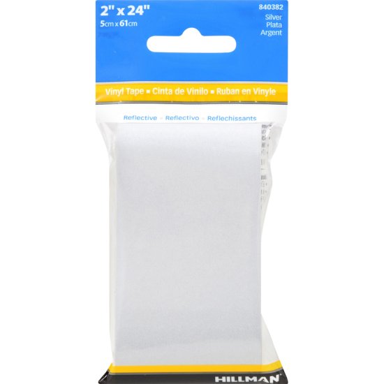 (image for) Hillman 2 in. W X 24 in. L Silver Reflective Safety Tape 1 pk