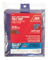 (image for) 40 ft. W x 60 ft. L Medium Duty Polyethylene Tarp Blue/Brown