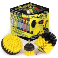 (image for) Drillbrush 4 in. W Medium Bristle Metal Handle Drill Brush Set