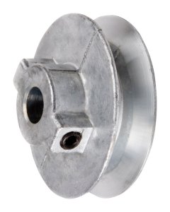 (image for) 2 1/2 in. Dia. Zinc Single V Grooved Pulley