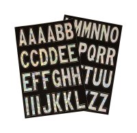(image for) 2 in. Silver Vinyl Self-Adhesive Letter Set A-Z 1 pc.