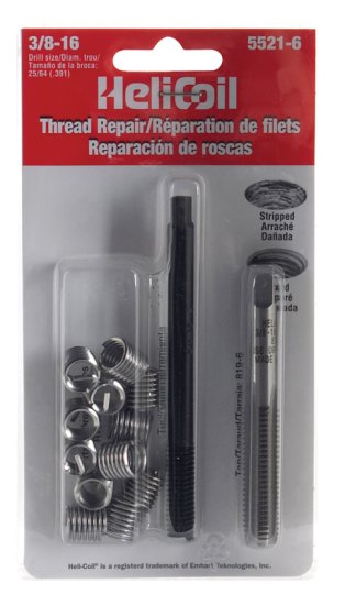 (image for) 3/8 in. Stainless Steel Thread Repair Kit 16