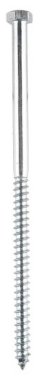 (image for) 3/8 in. x 8 in. L Hex Zinc-Plated Steel Lag Screw 50 pk