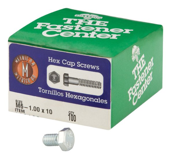 (image for) M6-1.00 mm Dia. x 10 mm L Heat Treated Steel Hex Head Ca