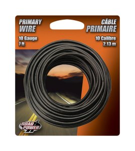 (image for) 7 ft. 10 Ga. Primary Wire Black