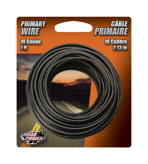 (image for) 7 ft. 10 Ga. Primary Wire Black