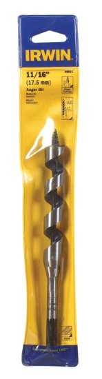 (image for) 11/16 in. Dia. x 7.5 in. L Auger Bit Carbon Steel 1 pc.