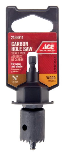 (image for) 7/8 in. Dia. x 3/4 in. L Carbon Steel Hole Saw 1/4 in. 1 pc.