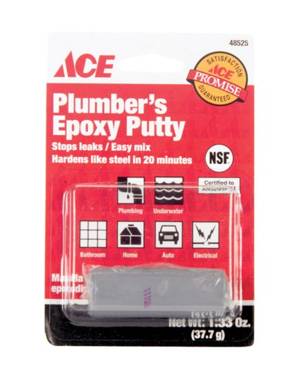 (image for) Gray Plumbers Putty 1.33 - Discontinued Limited Supply