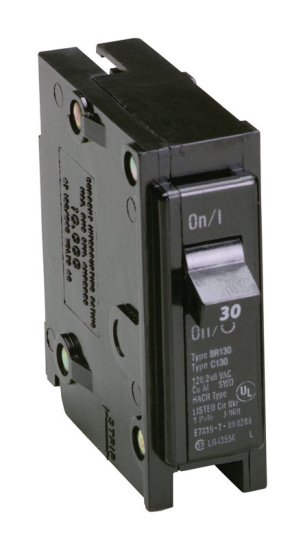 (image for) 30 amps Plug In Single Pole Circuit Breaker Eaton Cutler-Hammer