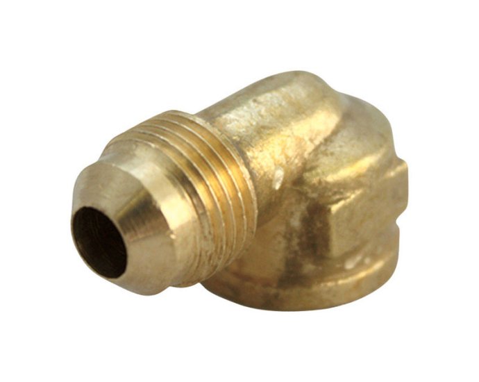 (image for) 1/4 in. Flare x 1/4 in. Dia. FPT Brass 90 Degree Elbow