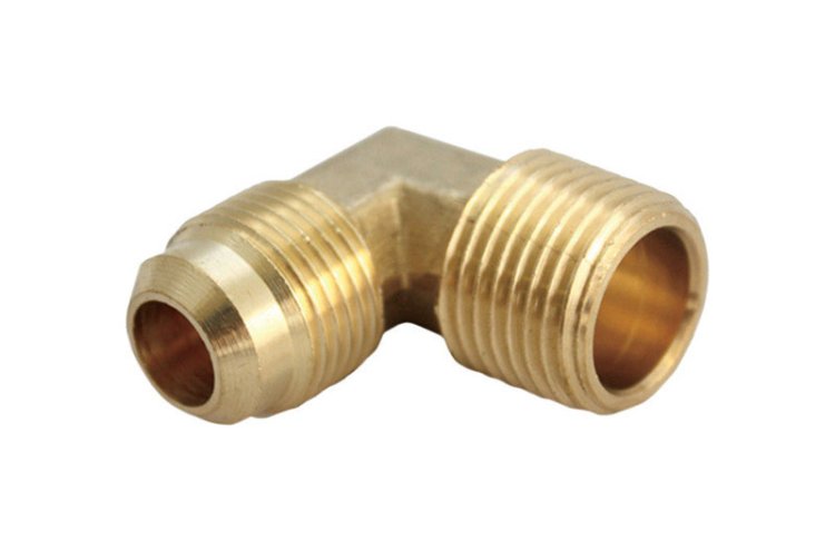 (image for) 5/8 in. Flare x 3/4 in. Dia. MPT Brass 90 Degree Elbow