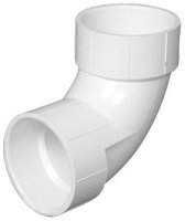 (image for) Charlotte Pipe Schedule 40 6 in. Hub X 6 in. D Hub PVC Elbow 1 p