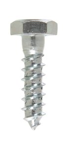 (image for) 1/4 in. x 1 in. L Hex Zinc-Plated Steel Lag Screw 100 pk