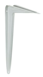 (image for) White Steel Shelf Support 18 Ga. 12 in. L 100 lb.