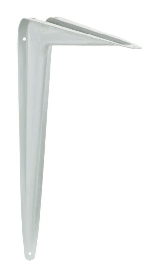 (image for) White Steel Shelf Support 18 Ga. 12 in. L 100 lb.