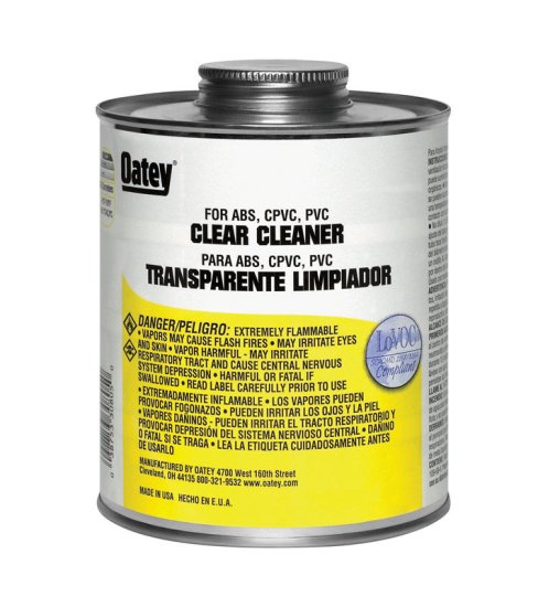 (image for) Clear Cleaner For ABS/CPVC/PVC 16 oz.