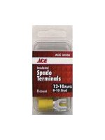 (image for) Insulated Wire Spade Terminal Yellow 8 pk