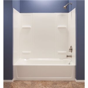 (image for) 30 in. x 60 in. x 55 in. 5 Piece Tub Surround White