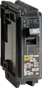 (image for) HomeLine 20 amps Surge Single Pole Circuit Breaker