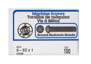 (image for) No. 8-32 x 1 in. L Combination Round Head Zinc-Plated St