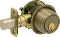 (image for) Antique Brass Single Cylinder Deadbolt