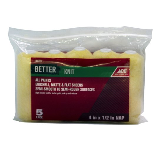 (image for) Knit 4 in. W X 1/2 in. Mini Paint Roller Cover 5 pk