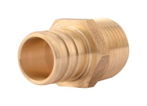 (image for) 3/4 in. Barb x 1/2 in. Dia. MPT Brass Pex Adapter