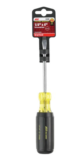 (image for) 1/4 in. x 4 in. L Slotted Screwdriver 1 pc.