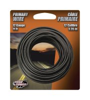(image for) 11 ft. 12 Ga. Primary Wire Black