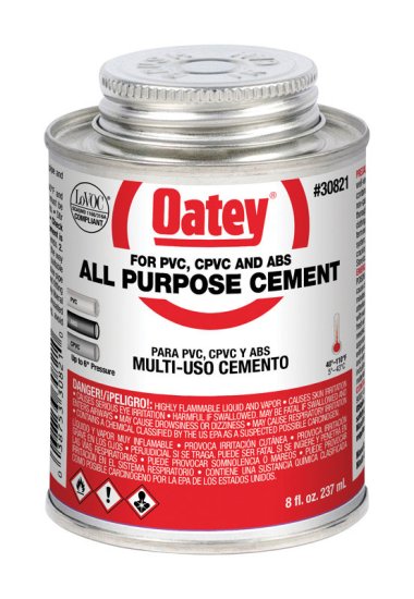(image for) Clear All-Purpose Cement For CPVC/PVC 8 oz.