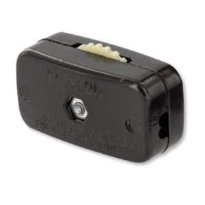 (image for) 6 amps Single Pole Feed Through Switch Black 1 pk
